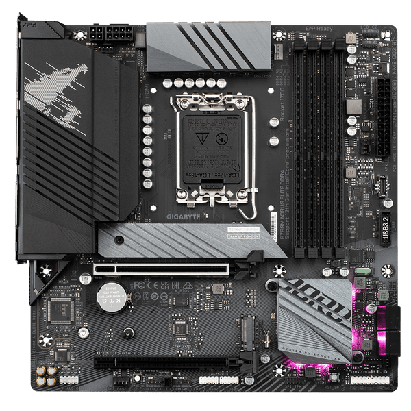 Bo mạch chủ Gigabyte B760M Aorus Elite DDR4 (128G RAM, M-ATX, LGA1700) - Full VAT