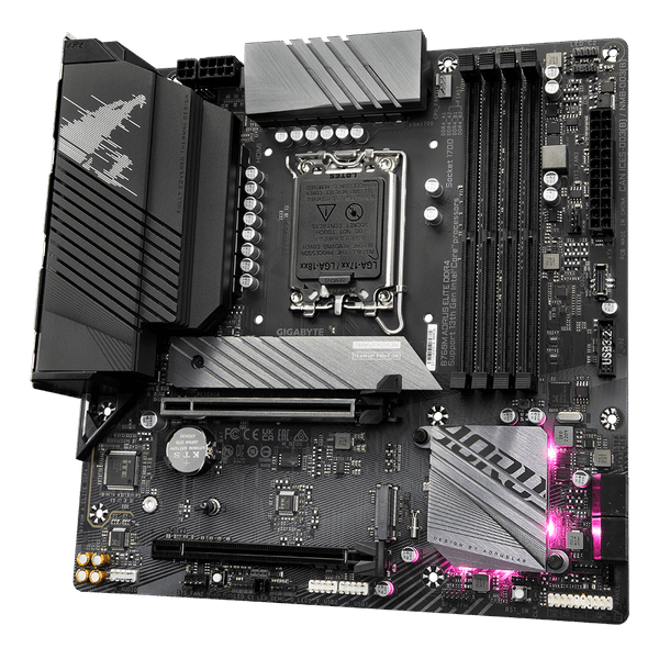Bo mạch chủ Gigabyte B760M Aorus Elite DDR4 (128G RAM, M-ATX, LGA1700) - Full VAT