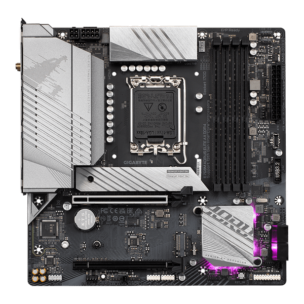 Bo mạch chủ Gigabyte B760M Aorus Elite AX DDR4 (M-ATX, Wifi+Bluetooth) - Full VAT