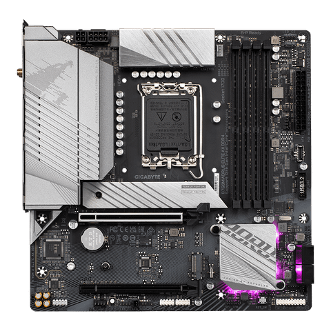 Bo mạch chủ Gigabyte B760M Aorus Elite AX DDR4 (M-ATX, Wifi+Bluetooth) - Full VAT