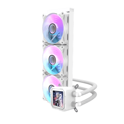 Tản nhiệt nước AIO Dark Flash DV360S 3 Fan - Màu Trắng