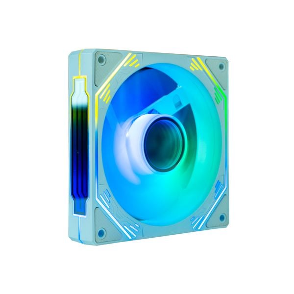 Fan case PC Redmoon F3 LED RGB Trắng (12cm) Sync RGB Hub 6 pin