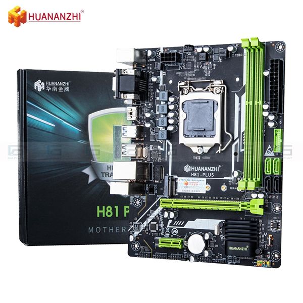 Bo mạch chủ Huananzhi H81 Plus (M-ATX, DDR3, LGA1150, 16GB RAM) Box