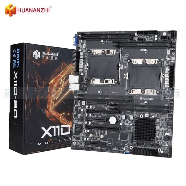 Bo mạch chủ Huananzhi X11D-8D Dual (ATX, DDR4, LGA3647) Box