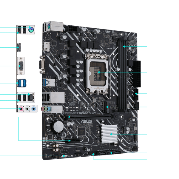 Mainboard ASUS Prime H610M-K D4 | DDR4, LGA 1700, M-ATX