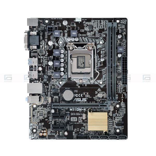Bo mạch chủ H110M-K ASUS (DDR4, M-ATX, LGA1151, tối đa 32G RAM) - Full VAT