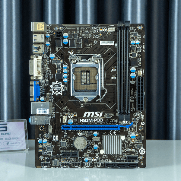Mainboard MSI H81M-P33 (socket 1150, 2 Khe RAM, VGA, DVI)