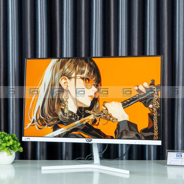 Màn hình VSP IP2407S - Trắng | 24inch, Full HD, IPS, 100Hz, Phẳng