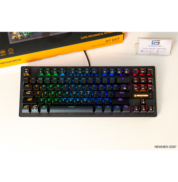 Bàn phím cơ Newmen GE87 Outemou Box Brown Switch ( Đen )