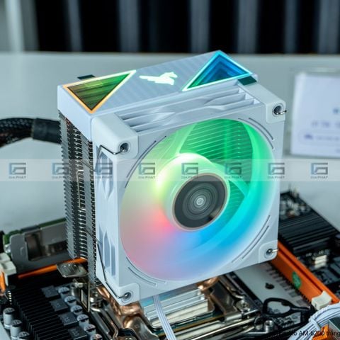 Tản Nhiệt Khí Fan CPU TOMATO AM-6200 | Led RGB Vô Cực - Trắng