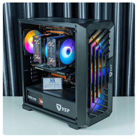 PC Đồ Hoạ - Giả Lập - X99 Q8M Pro 2 CPU - 2696V4 50 NOX - Render 4K