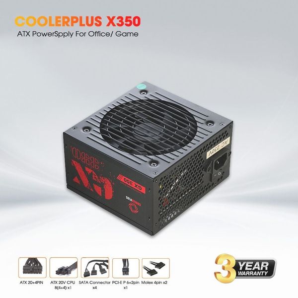 Bộ nguồn máy tính Coolerplus GX350 350W