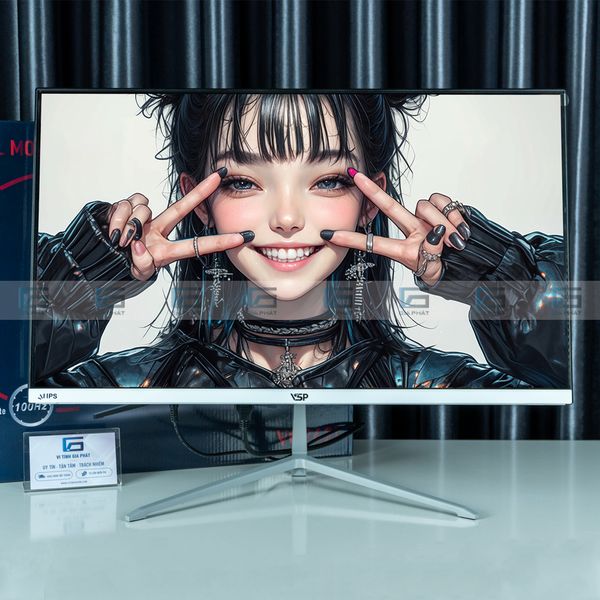 Màn hình VSP IPS 24inch VC242i Trắng | IPS, 100Hz, 2Ms