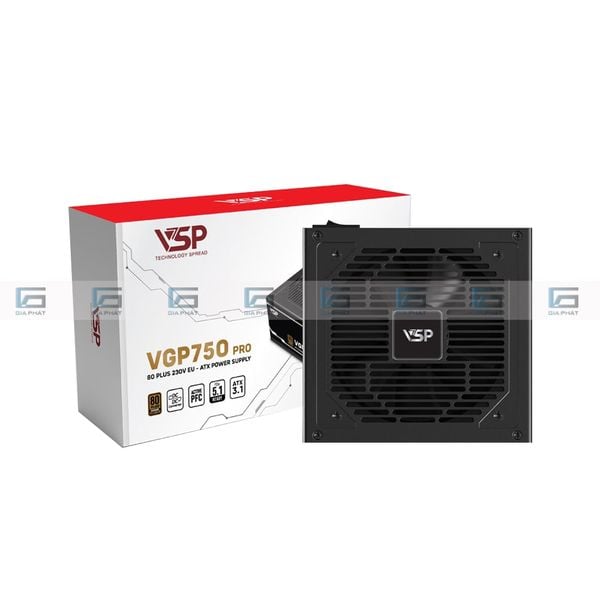 Bộ nguồn 80 Plus Bronze VSP VGP750BRU PRO - 230V EU - 750W