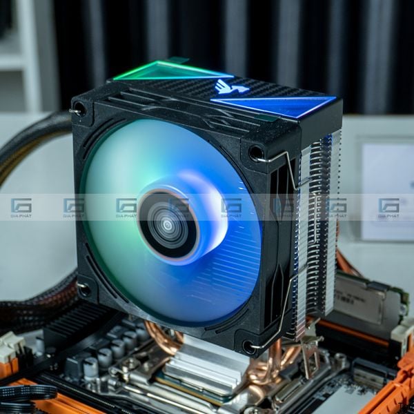 Tản Nhiệt Khí Fan CPU TOMATO AM-6200 | Led RGB Vô Cực - Đen