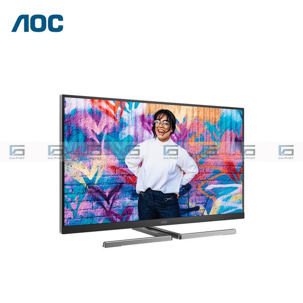 AOC U32U3CV Phẳng | 31.5 inch - 4K UHD - IPS - 60Hz - 4ms - HDMI - DP - Xám