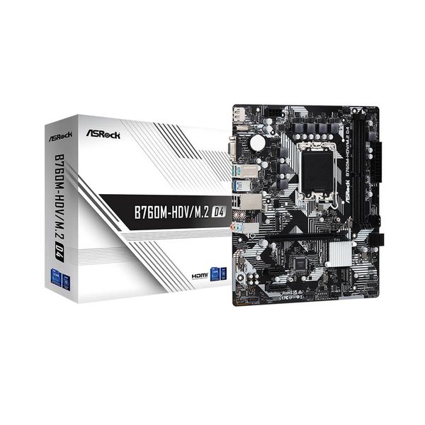 Bo mạch chủ Asrock B760M-HDV/M.2 DDR4 - Chính hãng