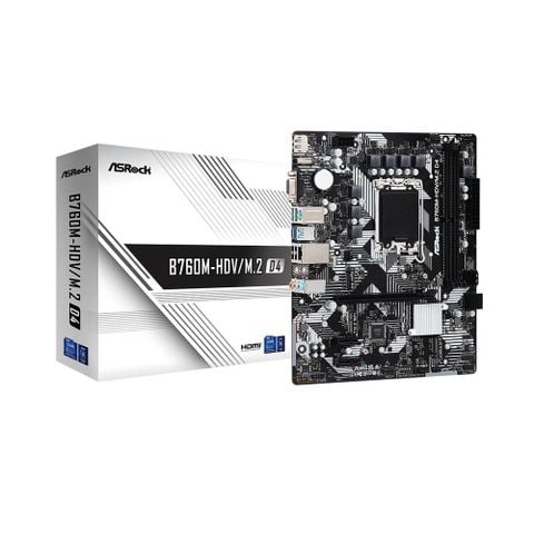 Bo mạch chủ Asrock B760M-HDV/M.2 DDR4 - Chính hãng