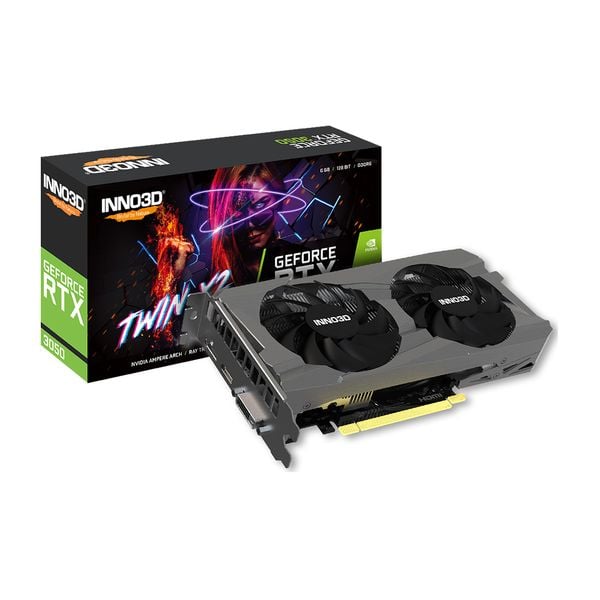 Card màn hình INNO3D Geforce RTX 3050 6GB Twin X2 6GB GDDR6