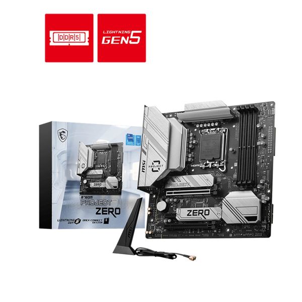 Bo mạch chủ MSI B760M PROJECT ZERO DDR5 (Wifi+Bluetooth) - Chính hãng