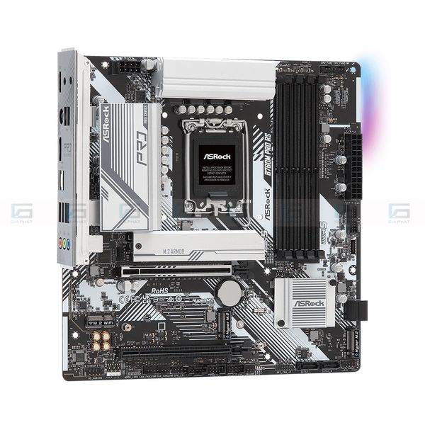 Bo mạch chủ Asrock B760M Pro RS DDR5 (M-ATX, 4 khe RAM tối đa 192GB)