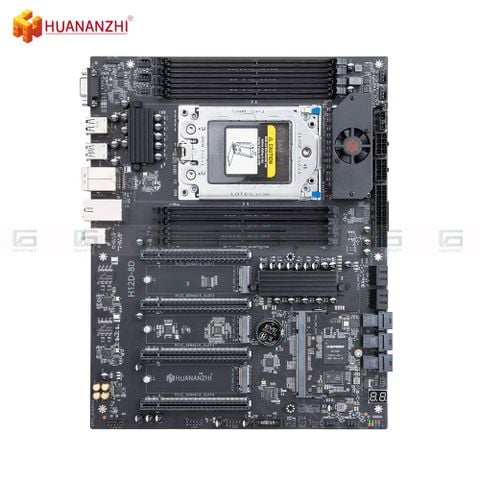 Bo mạch chủ Huananzhi H12D-8D (ATX, DDR4, AMD EPYC 7002, 8 khe RAM) Box