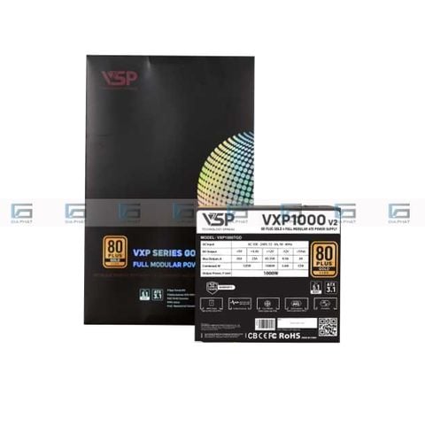 Bộ nguồn 80 Plus GOLD VSP TEREX VXP1000TGD - 1000W Ver 2 ATX3.1 - FULL MODULAR