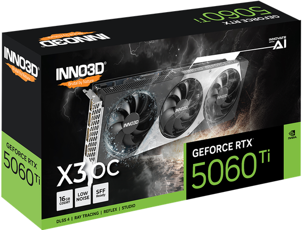 Card màn hình INNO3D GeForce RTX™ 5060 Ti 16GB X3 OC