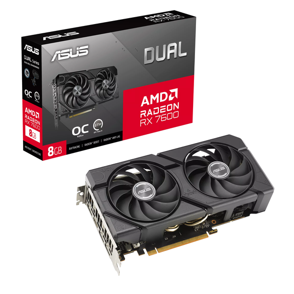 Card màn hình ASUS Dual Radeon™ RX 7600 EVO OC Edition 8GB GDDR6