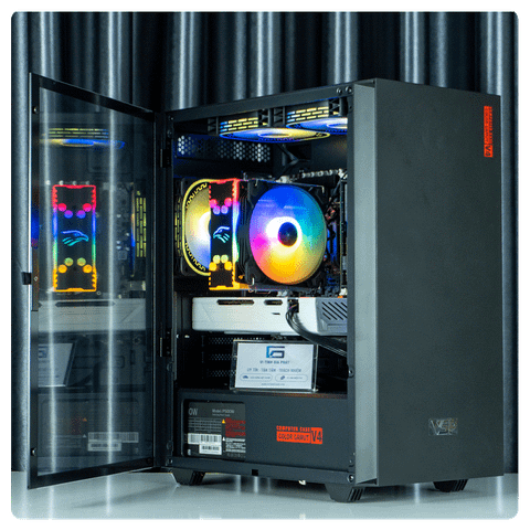 PC Xeon giá rẻ GiaPhat - Cấu hình E5 2673v3, RAM 32GB, SSD NVMe 256GB, Card rời