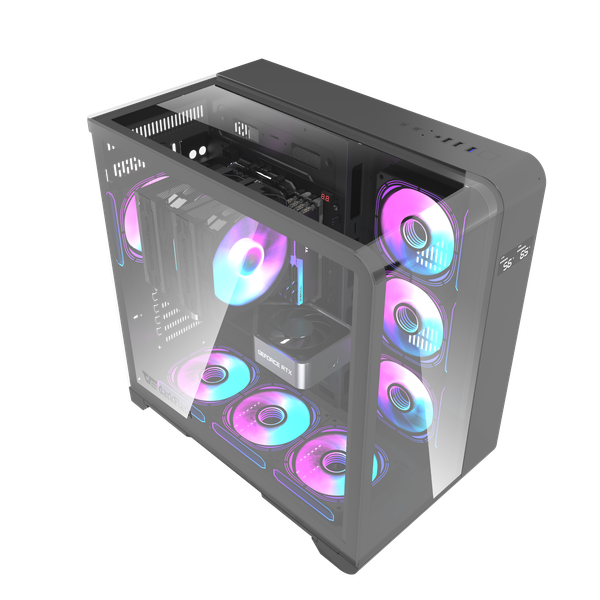 VỎ CASE MÁY TÍNH DARKFLASH L280 - Đen | ATX, Chưa Kèm FAN