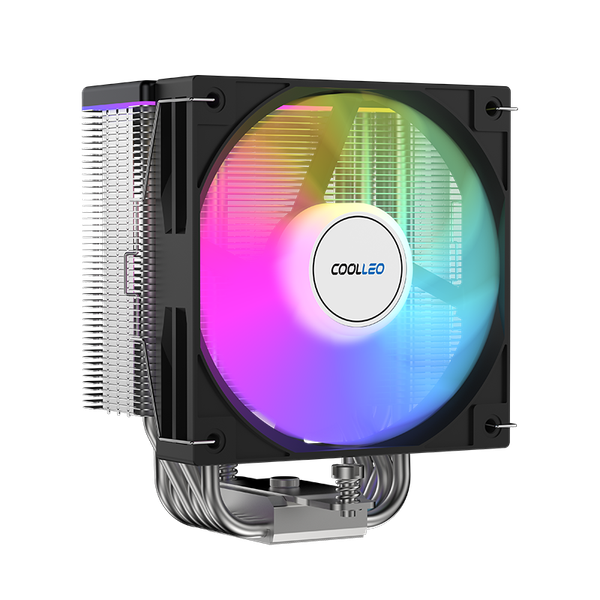 Tản nhiệt khí CPU COOLLEO B60 Digital LED ARGB - Màu Đen