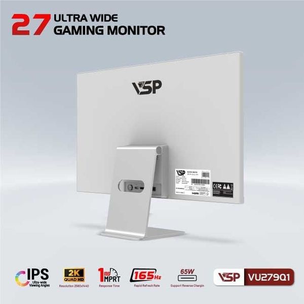 Màn hình VSP UltraWide - IPS - VU279Q1- 165Hz - 1ms - Trắng