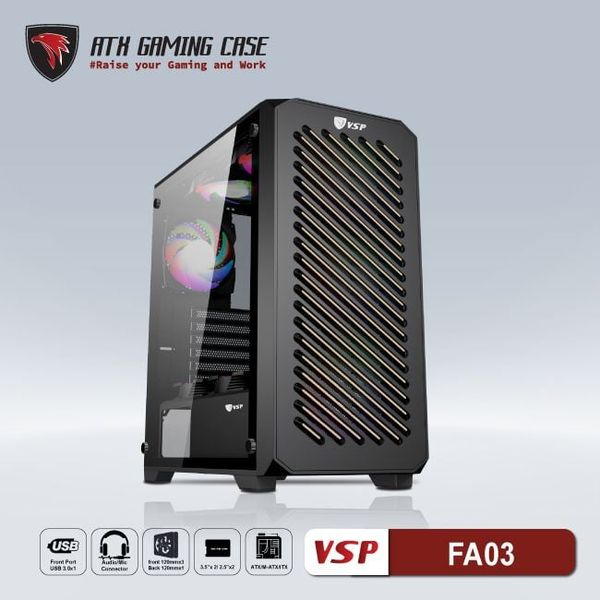Thùng máy vỏ case máy tính VSP GAMING FA03