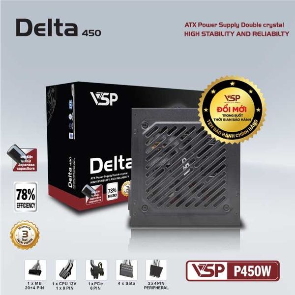 BỘ NGUỒN VSP DELTA P450W