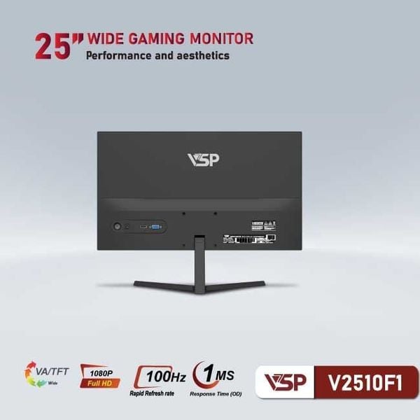 Màn hình vi tính VSP V2510F1 - 25 inch - 100Hz - Chính Hãng