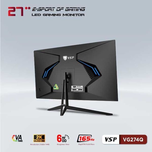 Màn hình LCD 27 inch VSP VG274Q Gaming (2K, Phẳng, VA, 165Hz)