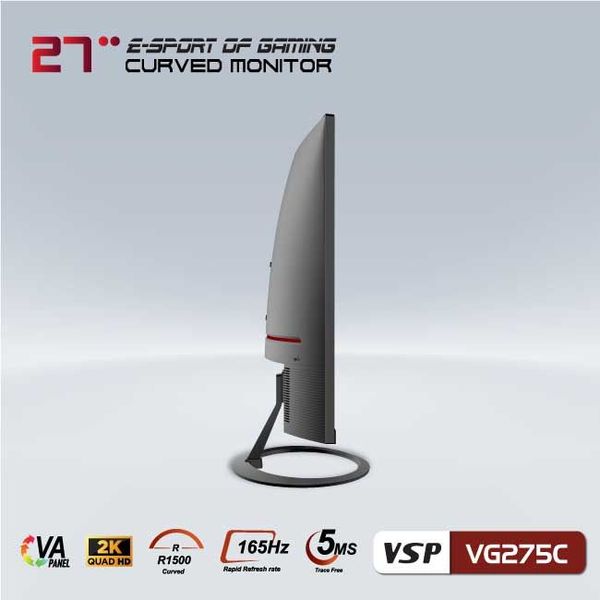 Màn hình LCD 27 inch VSP VG275C Gaming (2K, Cong, VA, 165Hz)