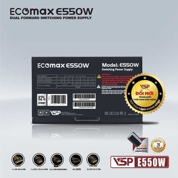 Bộ nguồn VSP EcoMax E550W