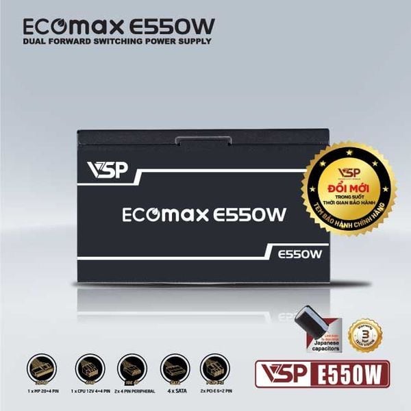 Bộ nguồn VSP EcoMax E550W