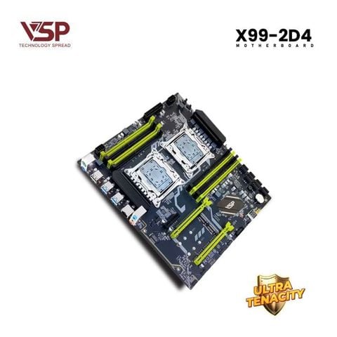 Bo mạch chủ - Mainboard VSP X99 - 2D4 - DDR4 - EATX - 2 CPU - Chính hãng