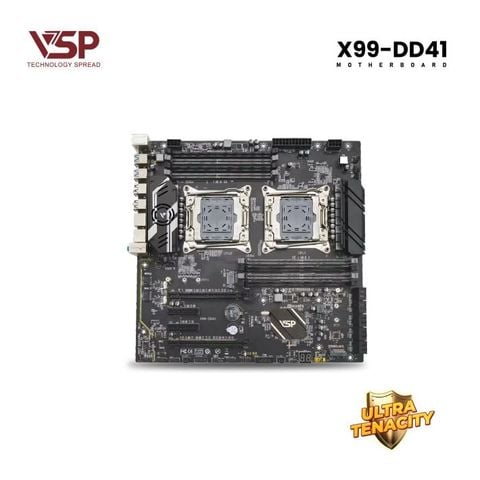 Bo mạch chủ - Mainboard VSP X99 - DD41 - 2 CPU - EATX - Chính hãng
