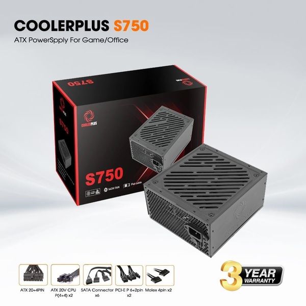 Bộ nguồn máy tính Coolerplus S750 750W