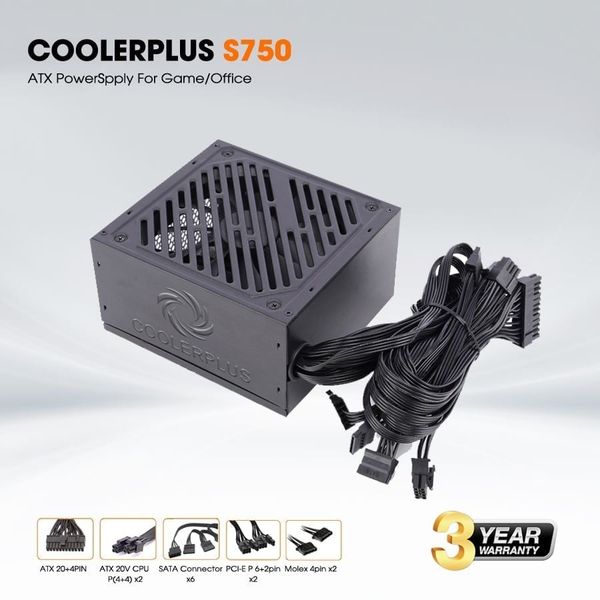 Bộ nguồn máy tính Coolerplus S750 750W
