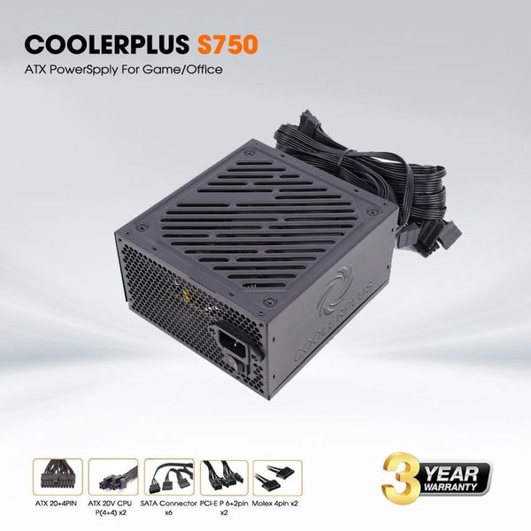 Bộ nguồn máy tính Coolerplus S750 750W
