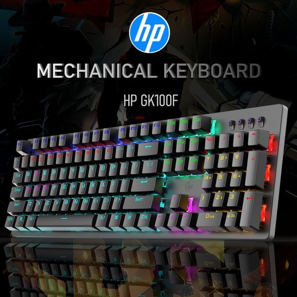 Bàn phím cơ HP GK100F - Blue Swicth - 104 Key - Chính hãng