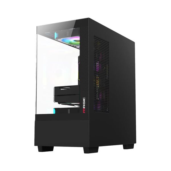 Vỏ case MAGIC Mix Tower - Đen | M-ATX, không fan