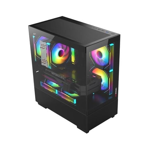 Vỏ case MAGIC Mix Tower - Đen | M-ATX, không fan