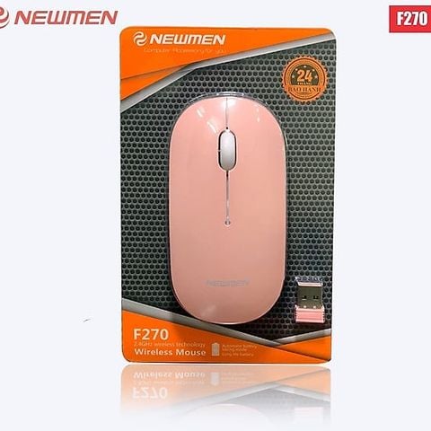 Chuột không dây Newmen F270 2.4Ghz - Hồng