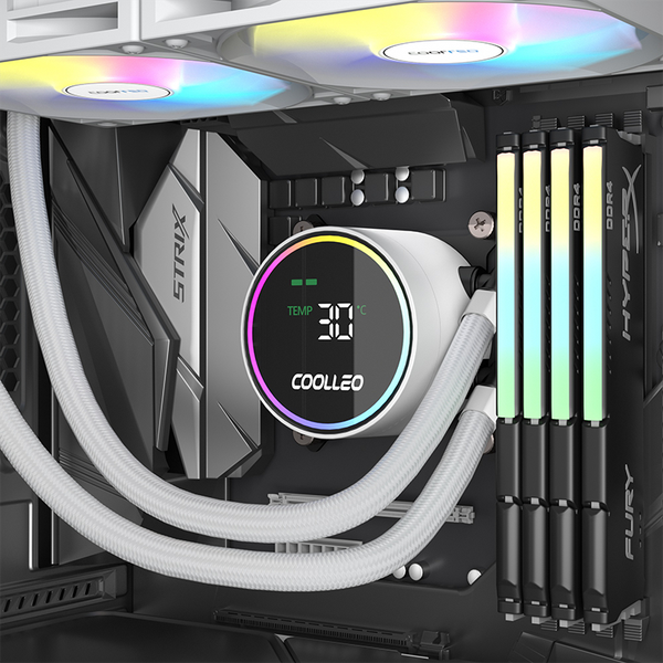Tản nhiệt nước AIO COOLLEO ICE FAIRY 360 DIG BK - Màu Trắng